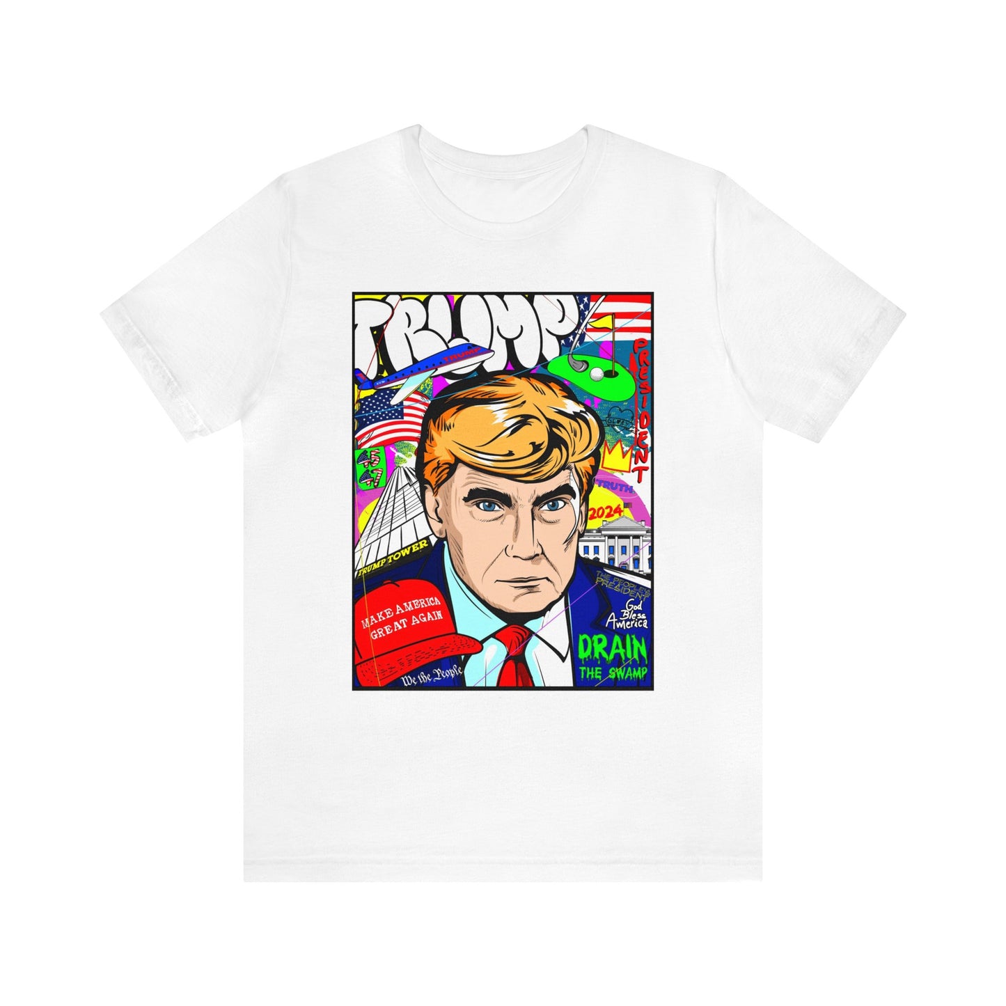 Donald Trump Mug Shot Pop Art Graphic Tee