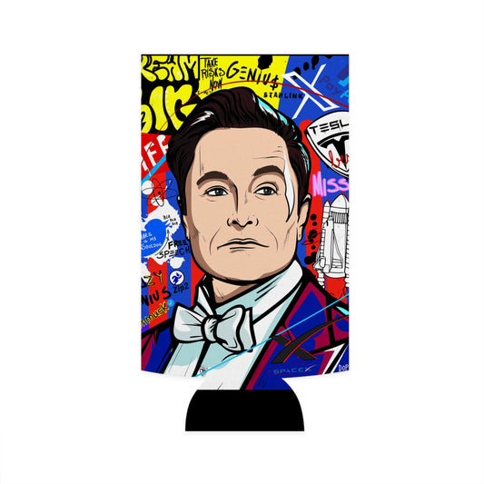 Elon Musk - Pop Art - Tall Koozie