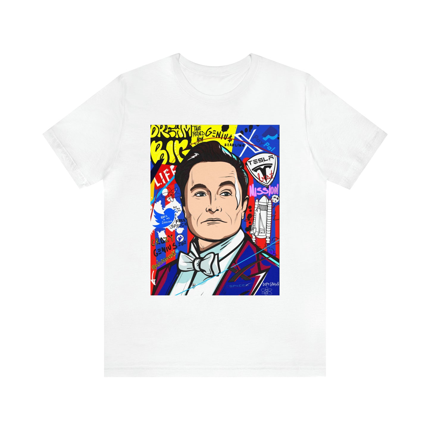 Elon Musk Pop Art Graphic Tee