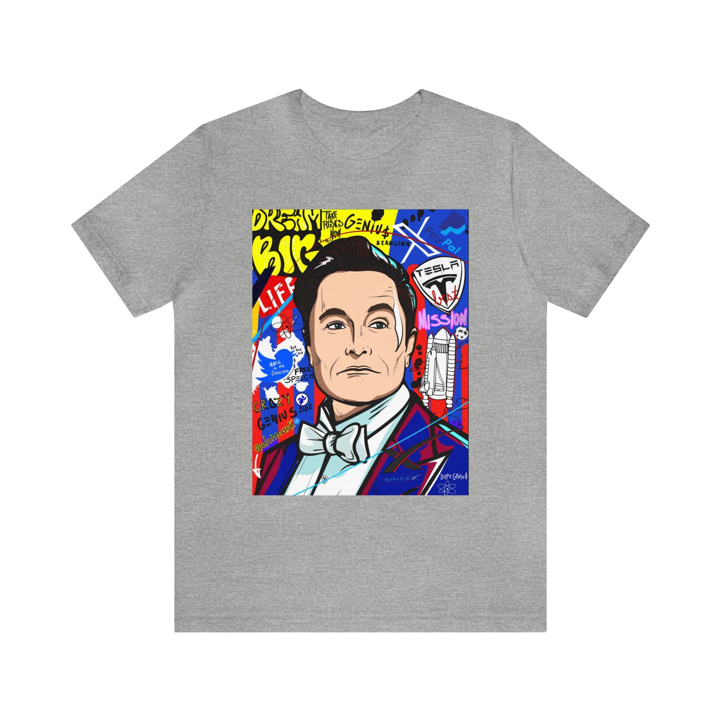 Elon Musk Pop Art Graphic Tee