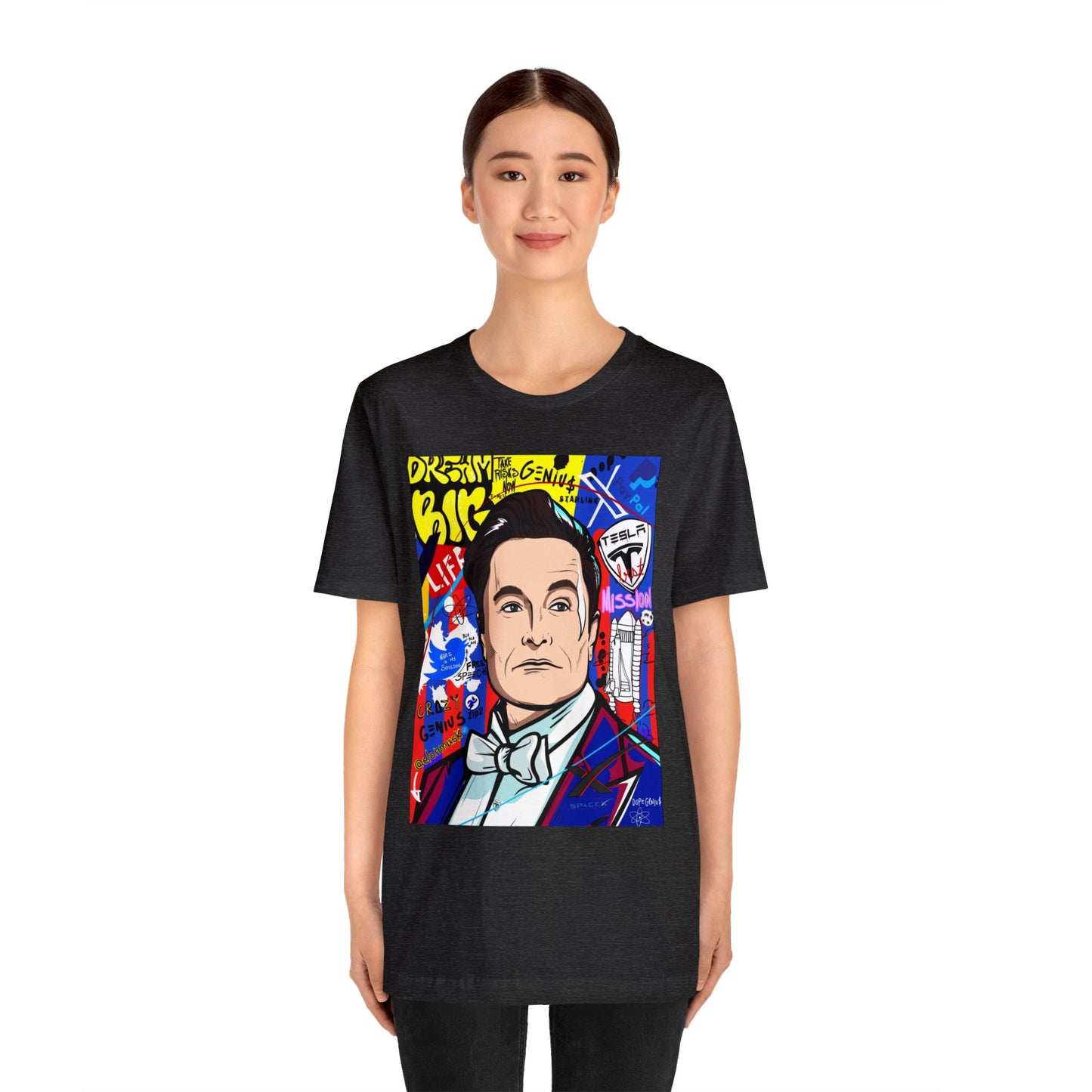 Elon Musk Pop Art Graphic Tee