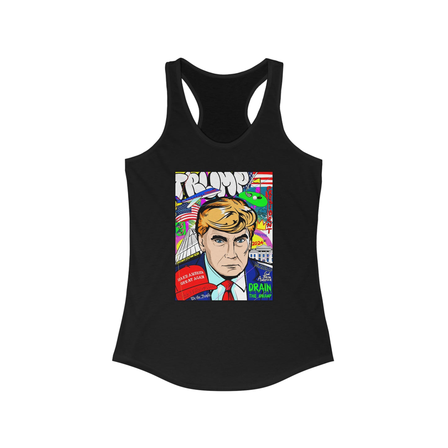 Donald Trump Women's Tank - Mug Shot Pop Art