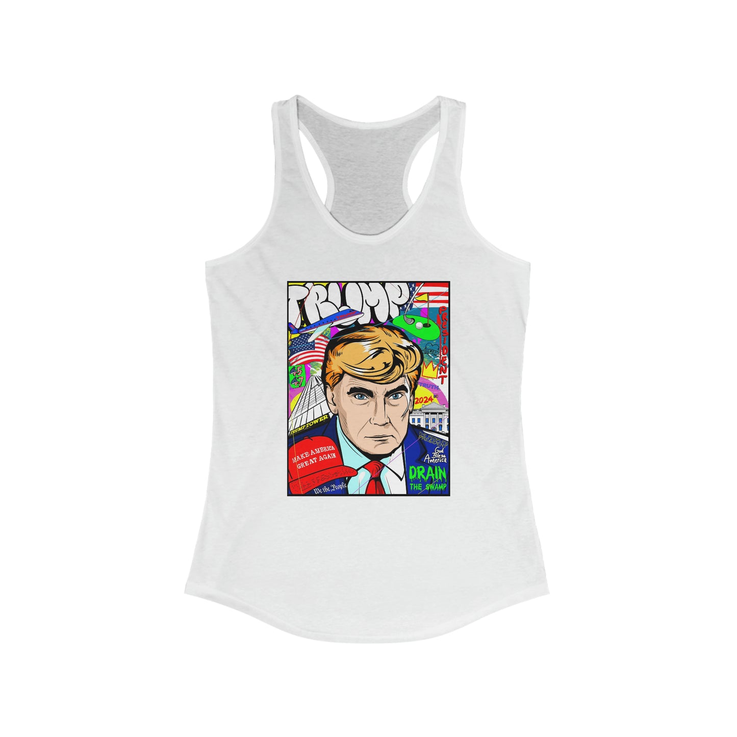 Donald Trump Women's Tank - Mug Shot Pop Art