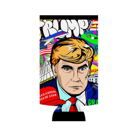 Trump Mug Shot - Pop Art - Tall Koozie