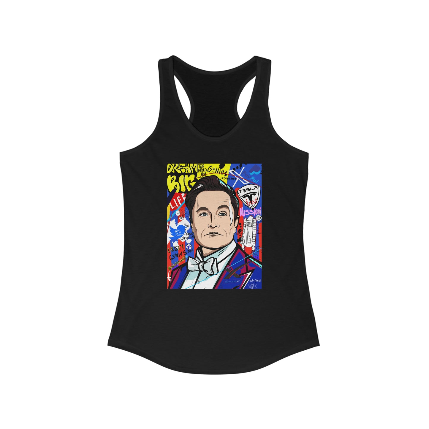 Elon Musk Women's Pop Art Tank