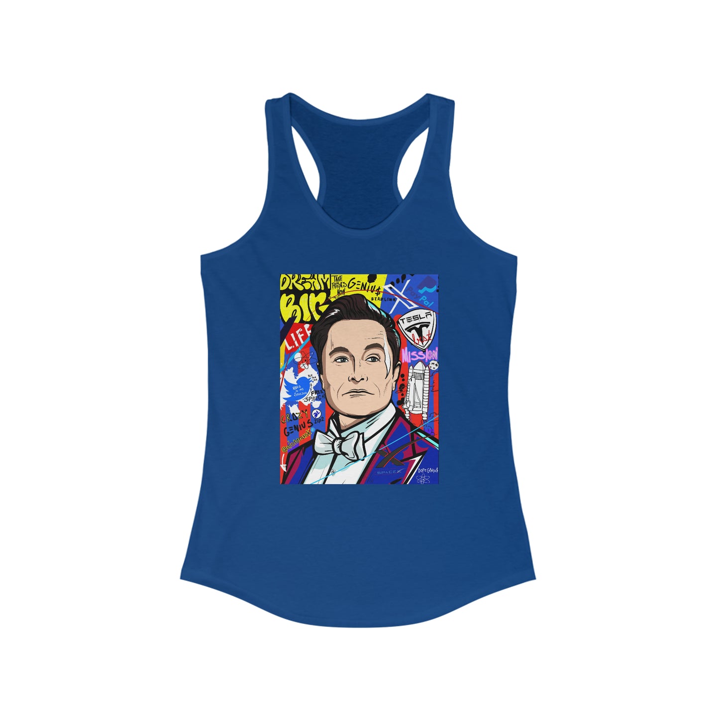 Elon Musk Women's Pop Art Tank