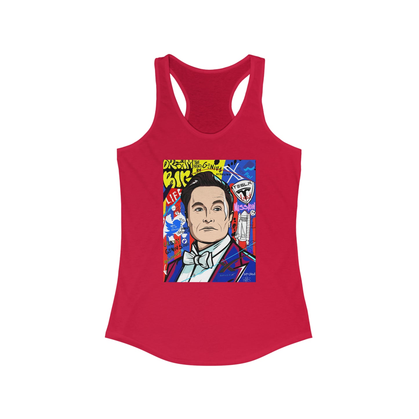 Elon Musk Women's Pop Art Tank