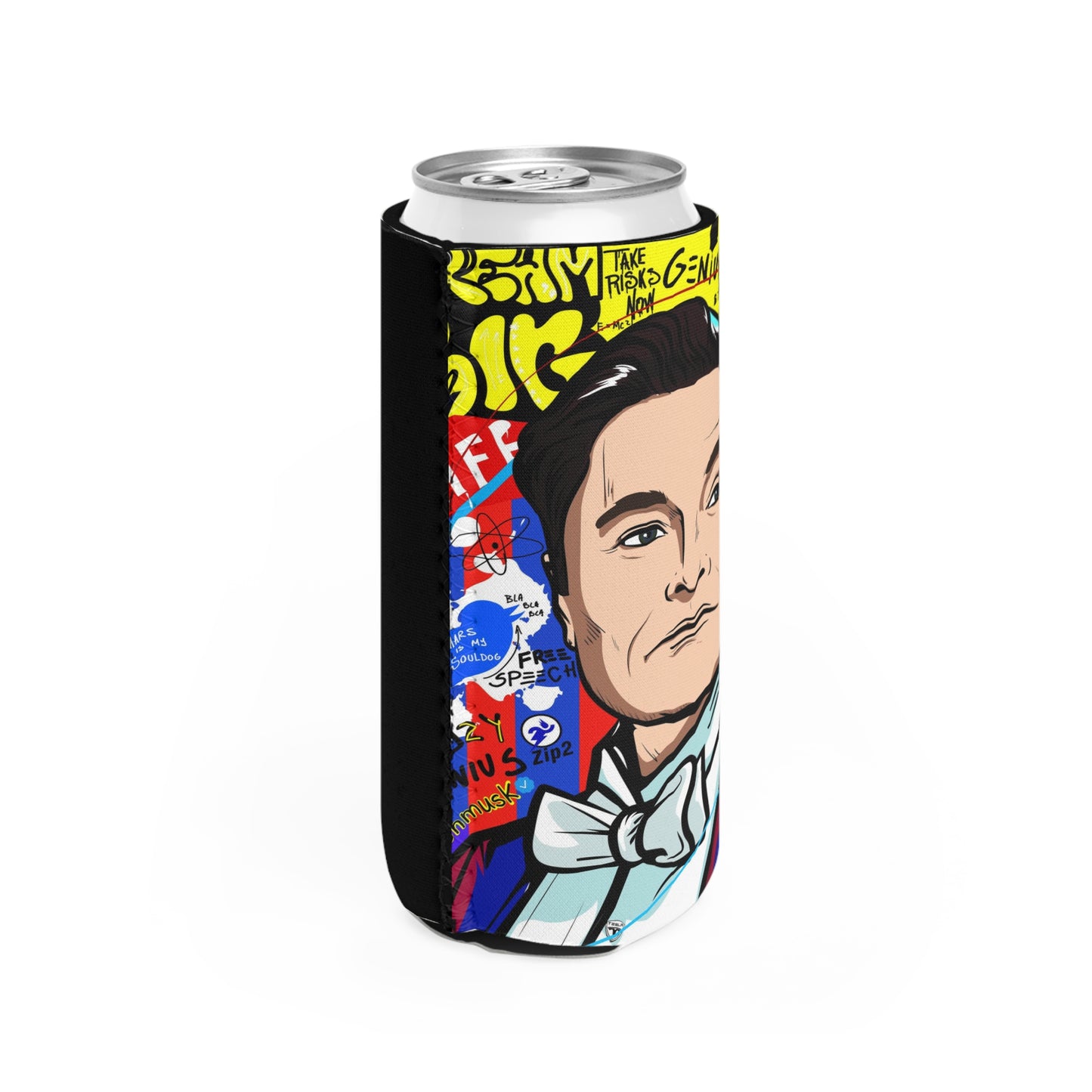 Elon Musk - Pop Art - Tall Koozie