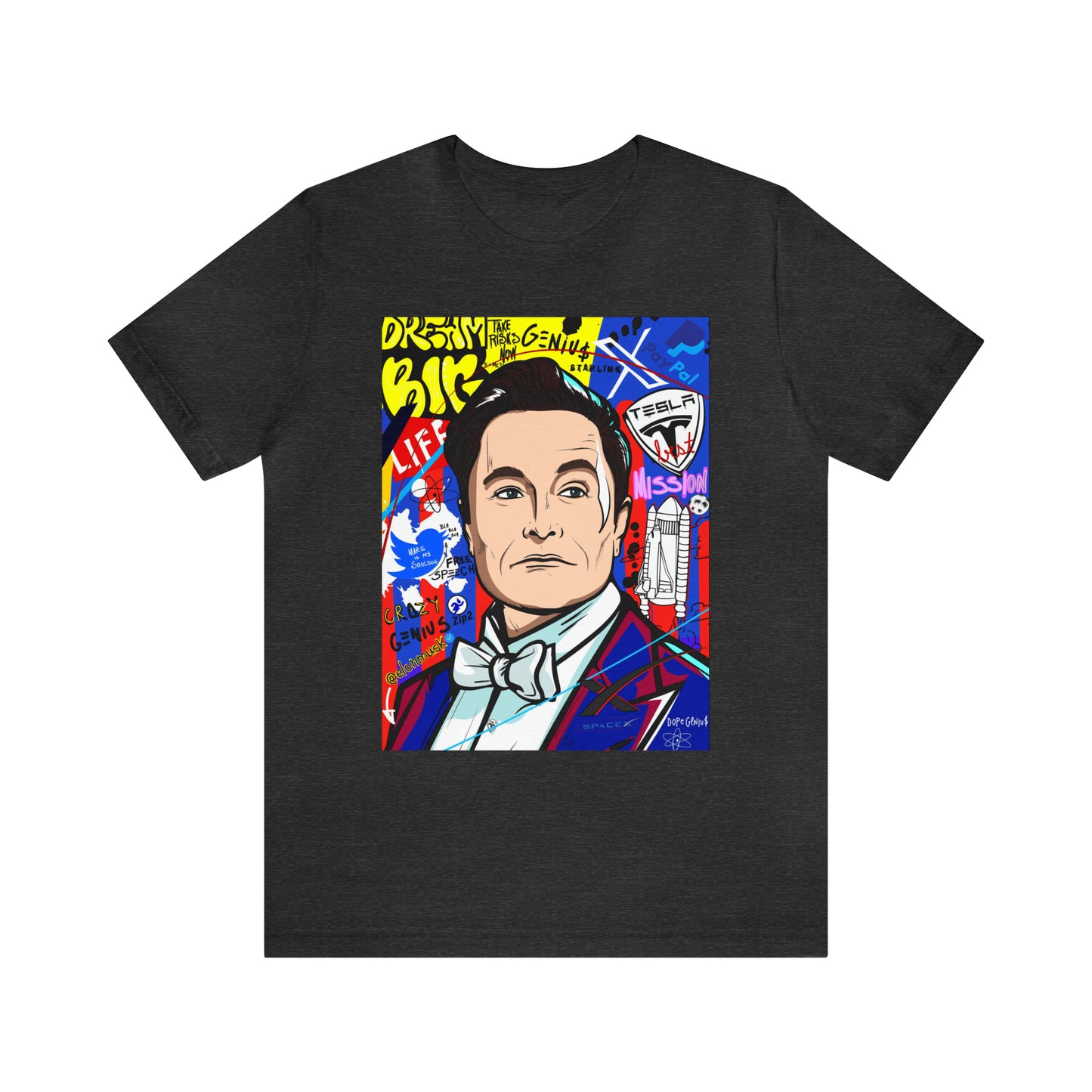 Elon Musk Pop Art Graphic Tee