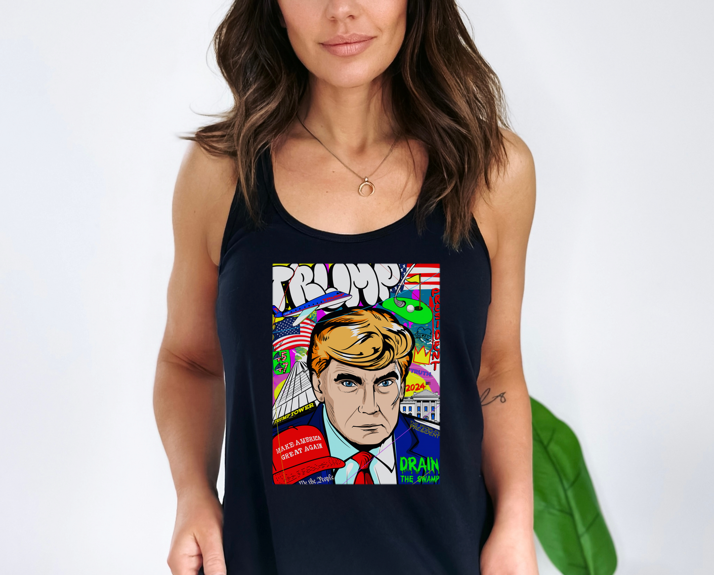 Donald Trump Women's Tank - Mug Shot Pop Art