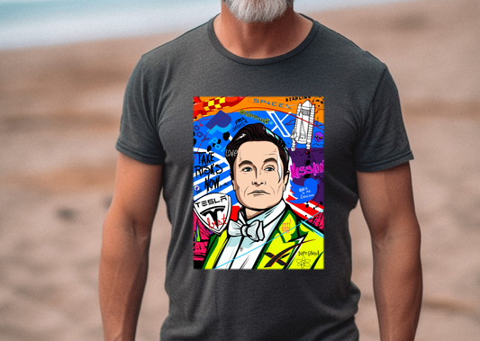 Elon Musk Pop Art Graphic Tee 2.0