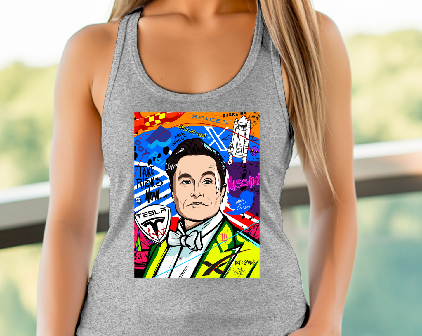 Elon Musk 2.0 Women's Pop Art Tank